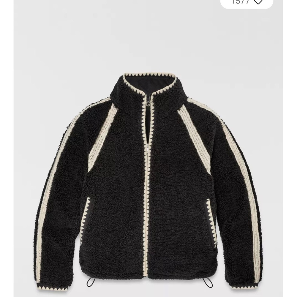 UGG Nikia Crochet UGGfluff Zip-Up Jacket
